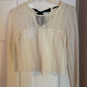Zara White chic top